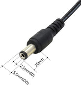 Replacement Power Supply 9V 1A output (9W) 5.5 x 2.1 mm EU for Roland Keyboard (GS)